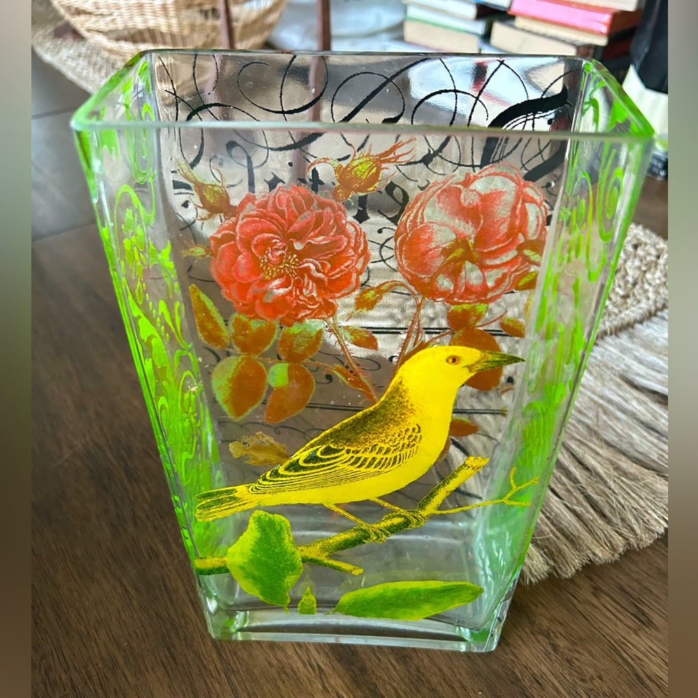 Fringe studio Bird rectangular vase